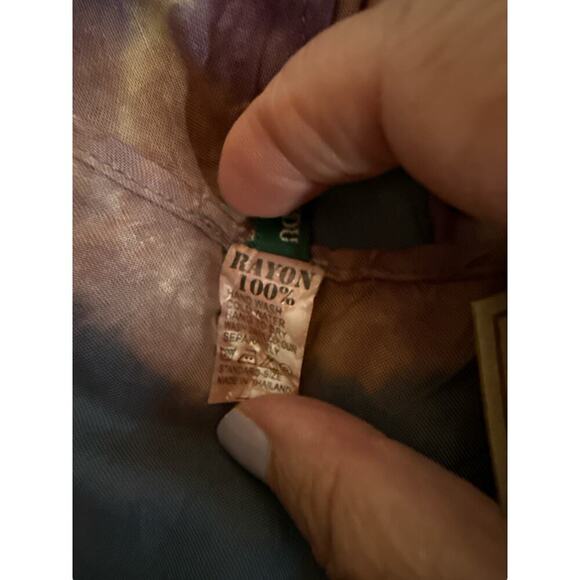 Kathmandu Imports Women Boho Spiral Tie Dye Cardigan Kimono Wrap Size L Gray NWT - Picture 8 of 8